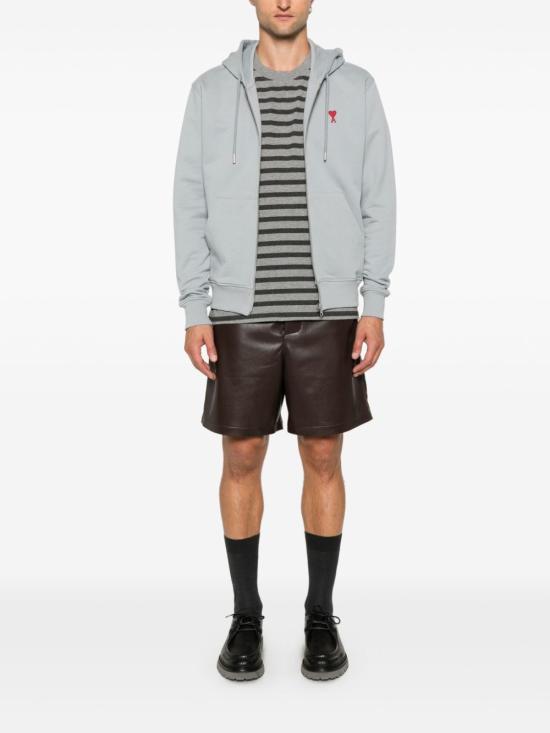  아미 후드 티셔츠 USW435730 powder - AMI