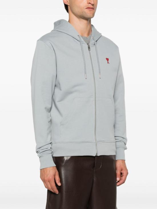  아미 후드 티셔츠 USW435730 powder - AMI