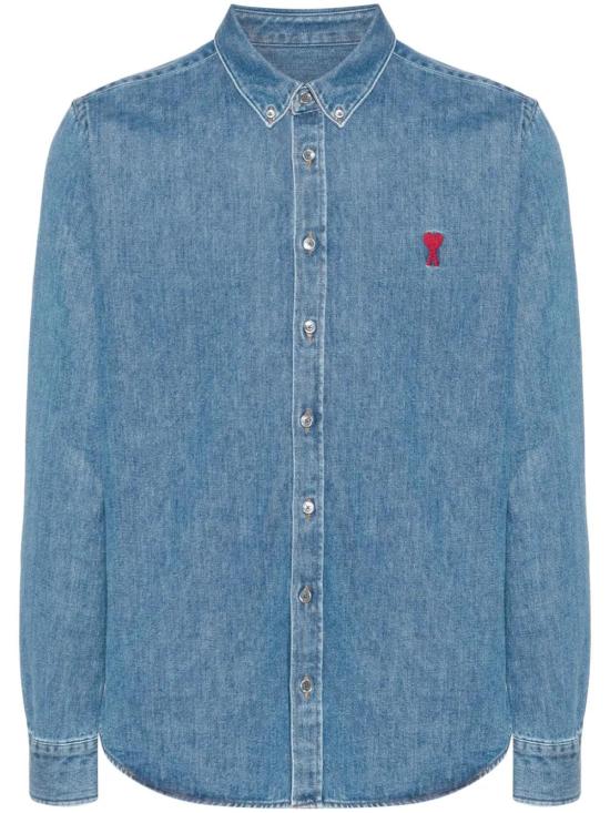  아미 블라우스 E25USH063DE0032 blue