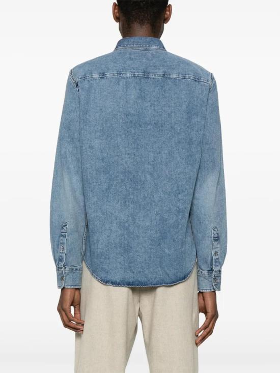  아미 블라우스 E25USH063DE0032 blue - AMI