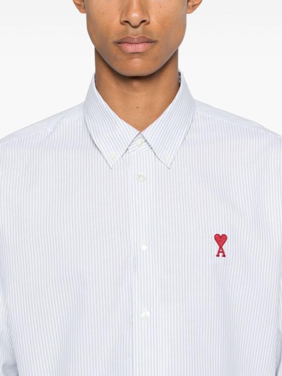  아미 셔츠 USH063CO0087 grey - AMI