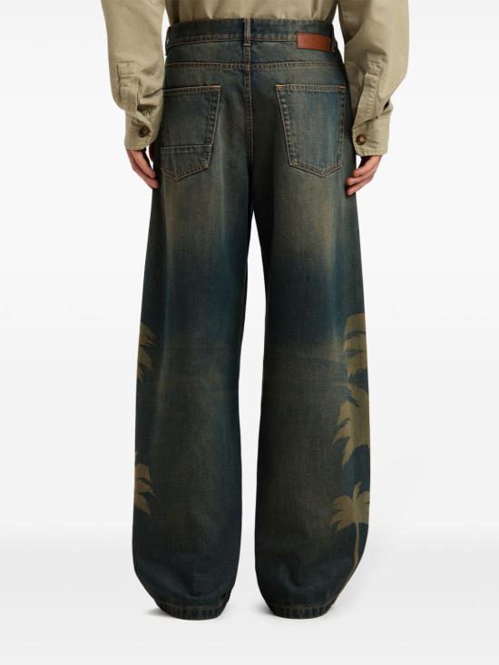 25SS 팜앤젤스 데님 팬츠 PMYA049S25DEN0016009 6009 BROWN GR - PALM ANGELS