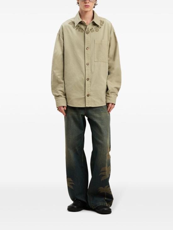 25SS 팜앤젤스 데님 팬츠 PMYA049S25DEN0016009 6009 BROWN GR - PALM ANGELS