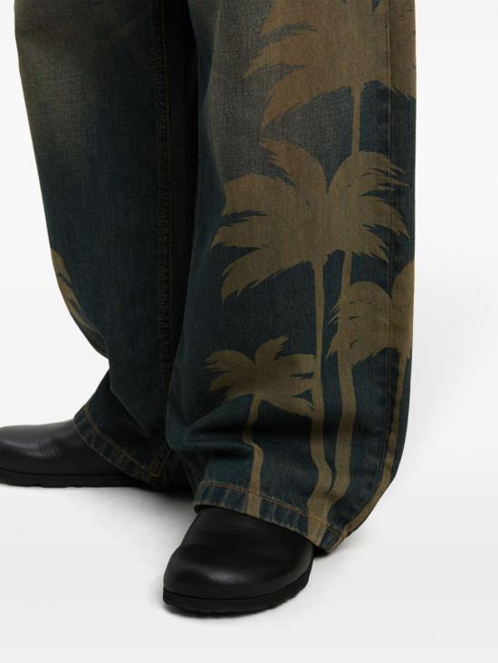 25SS 팜앤젤스 데님 팬츠 PMYA049S25DEN0016009 6009 BROWN GR - PALM ANGELS