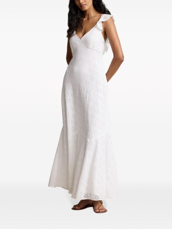  폴로 랄프로렌 롱 원피스 211935174001 white - POLO RALPH LAUREN