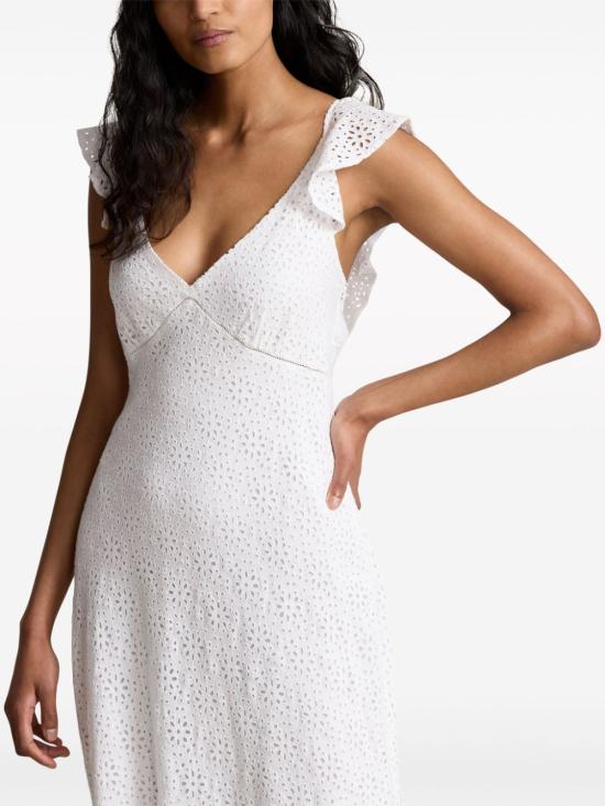  폴로 랄프로렌 롱 원피스 211935174001 white - POLO RALPH LAUREN