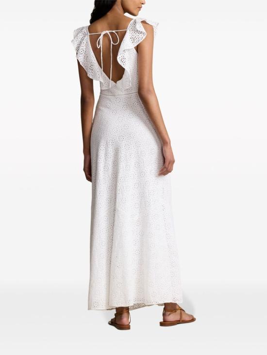  폴로 랄프로렌 롱 원피스 211935174001 white - POLO RALPH LAUREN