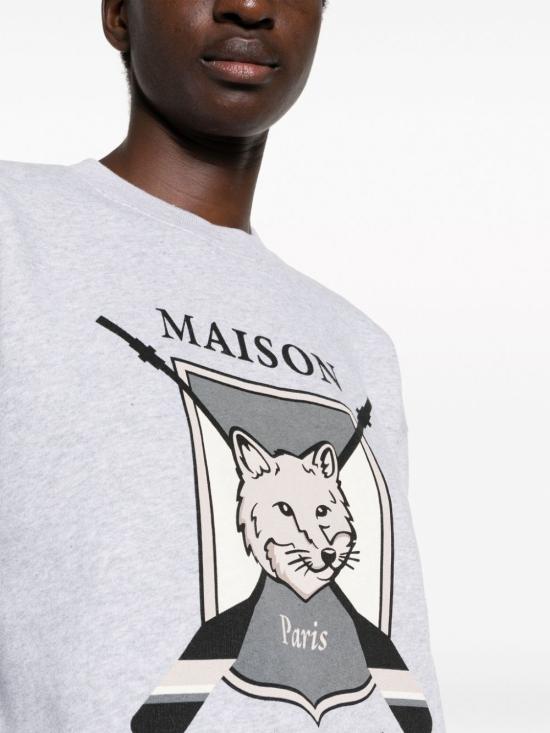  메종키츠네 긴팔 티셔츠 LW00306KM0307 grey - MAISON KITSUNE