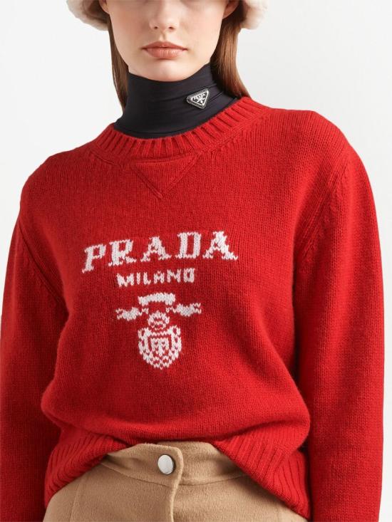  프라다 스웨터 P24N1BS2121YMW red - PRADA