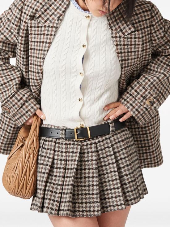  미우미우 가디건 MMF760S23213KY chalk - MIU MIU