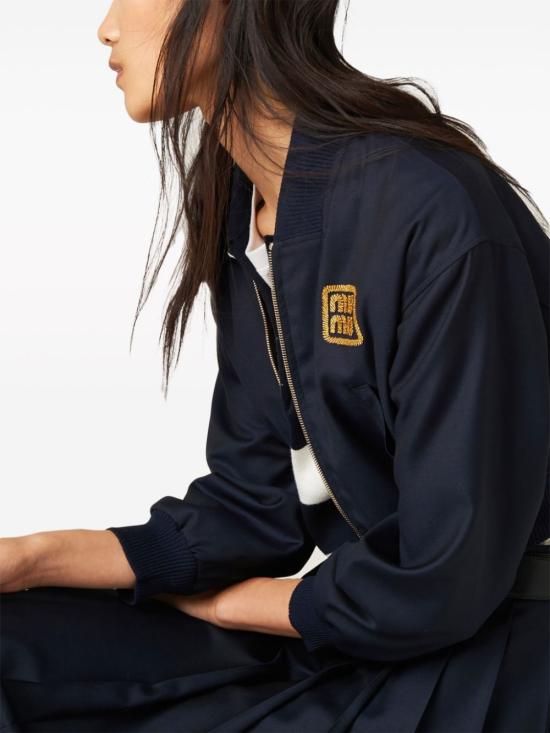  미우미우 봄버 자켓 ML936S23211AD navy - MIU MIU