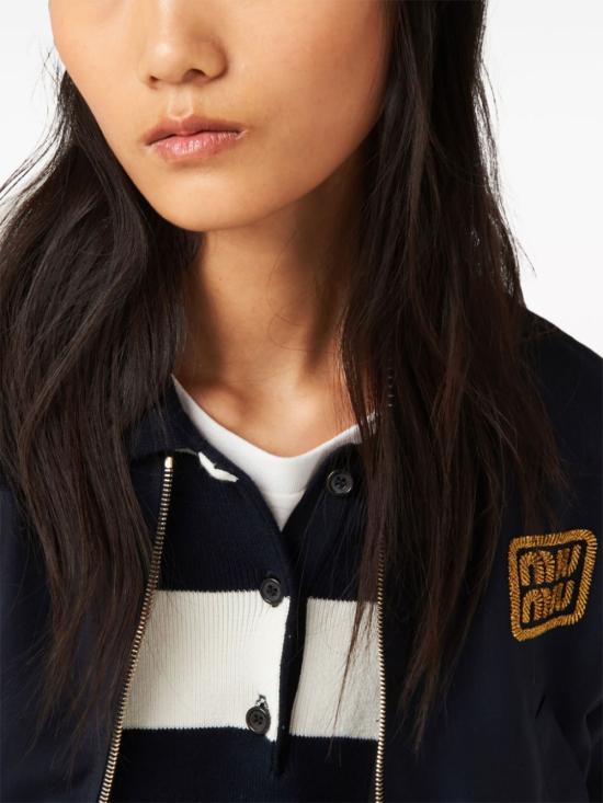  미우미우 봄버 자켓 ML936S23211AD navy - MIU MIU