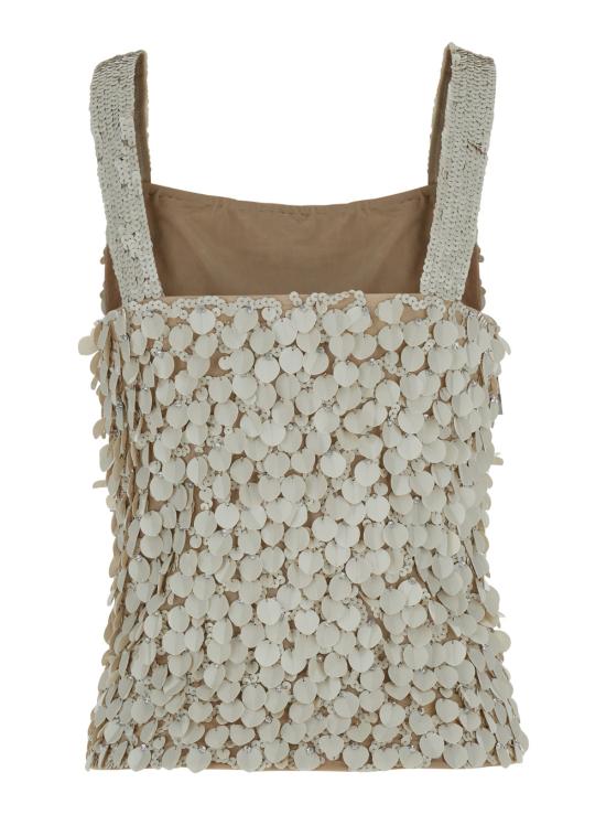 25SS 파로쉬 민소매 티셔츠 D311648GENIAL038 Beige - PAROSH