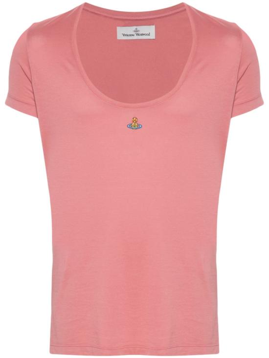  비비안웨스트우드 반팔 티셔츠 3G01002GJ007Y coral