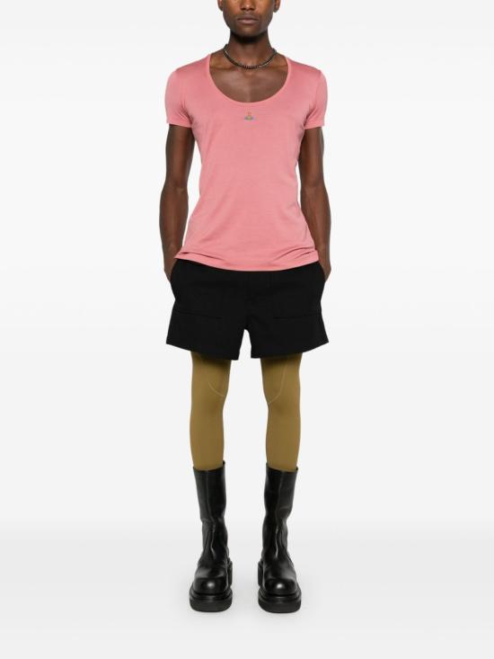  비비안웨스트우드 반팔 티셔츠 3G01002GJ007Y coral - VIVIENNE WESTWOOD