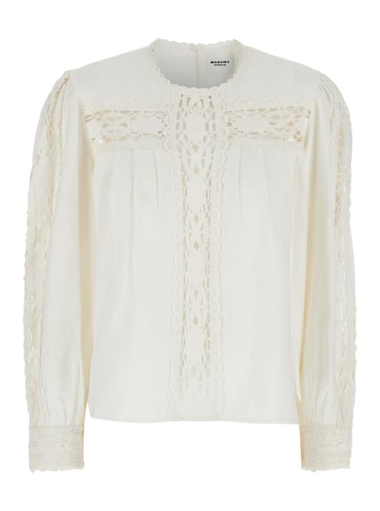 25SS 이자벨마랑에뚜왈 블라우스/셔츠 HT0581FAC1J14E20WH White