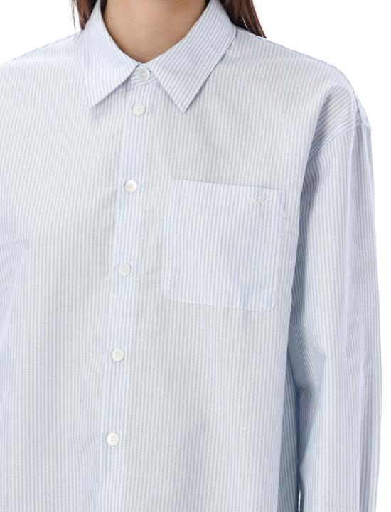 25SS 아페쎄 셔츠 F12550COGUH IAA LIGHT BLUE STRIPES - A.P.C.