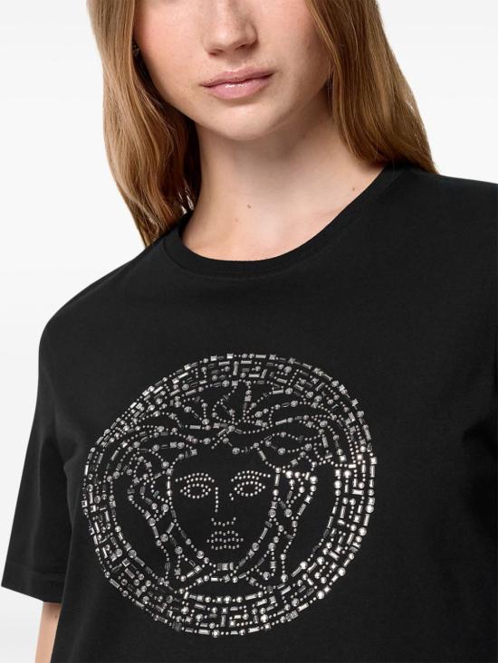  베르사체 반팔 티셔츠 10174831A12530 black - VERSACE