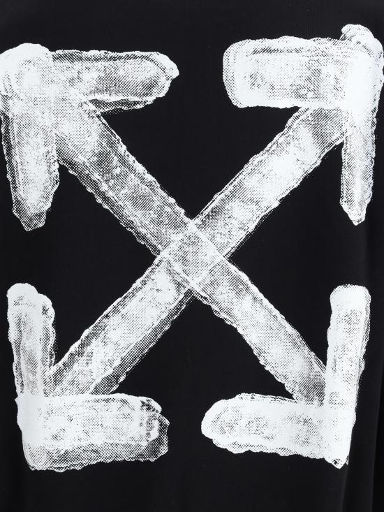 25SS 오프화이트 긴팔 티셔츠 OMBA054S25FLE004 1001 BLACK - OFF WHITE