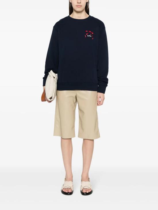  아페쎄 긴팔 티셔츠 COEIPM27895 navy - A.P.C.