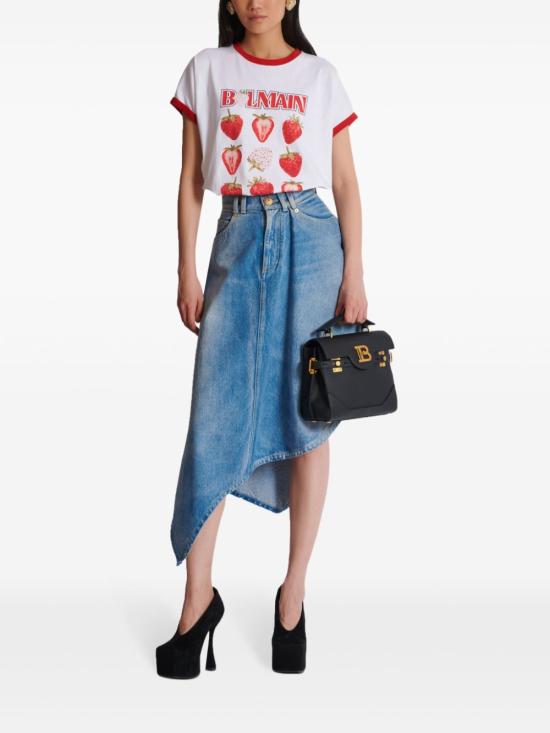  발망 반팔 티셔츠 DF0EF010GE27GVU white - BALMAIN