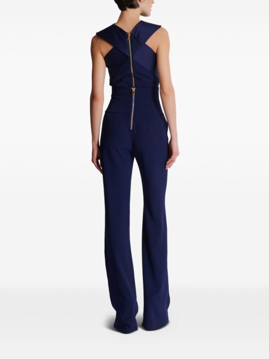  발망 스트레이트 팬츠 DF0PQ000VB00 blue - BALMAIN