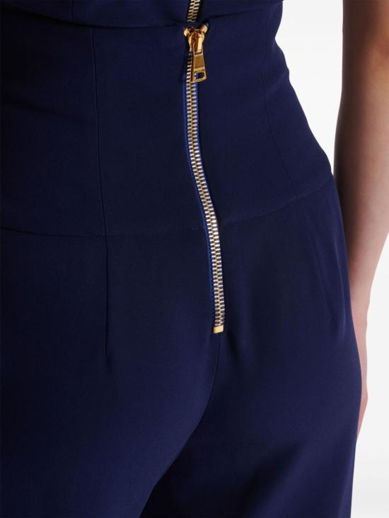  발망 스트레이트 팬츠 DF0PQ000VB00 blue - BALMAIN