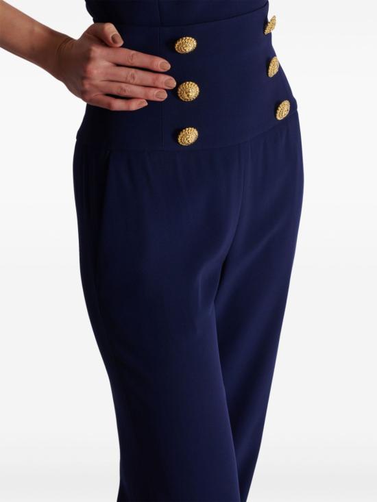  발망 스트레이트 팬츠 DF0PQ000VB00 blue - BALMAIN