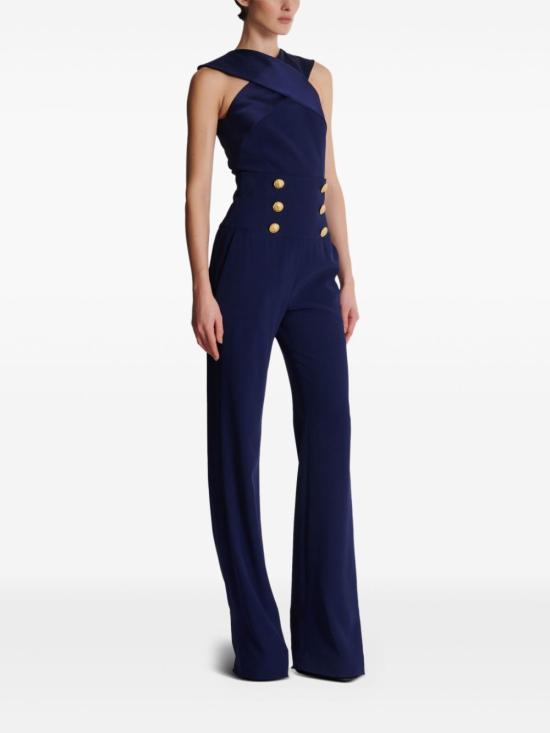  발망 스트레이트 팬츠 DF0PQ000VB00 blue - BALMAIN