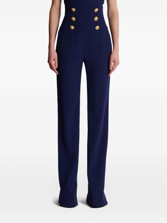  발망 스트레이트 팬츠 DF0PQ000VB00 blue - BALMAIN