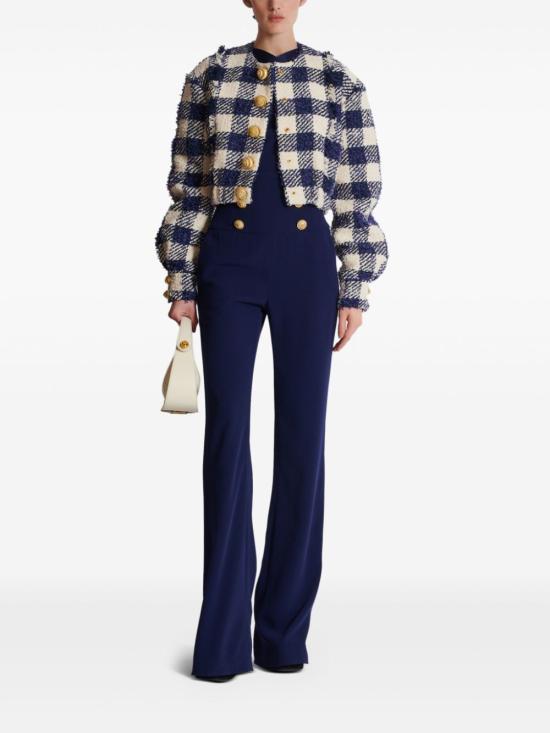  발망 스트레이트 팬츠 DF0PQ000VB00 blue - BALMAIN