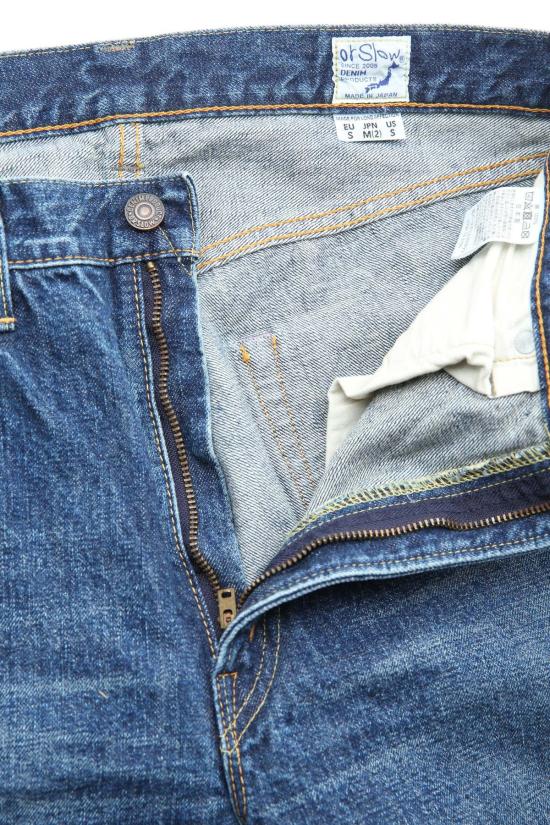  오어슬로우 데님 팬츠 Orslow 107 아이비핏 슬림진 2년 워시 - ORSLOW