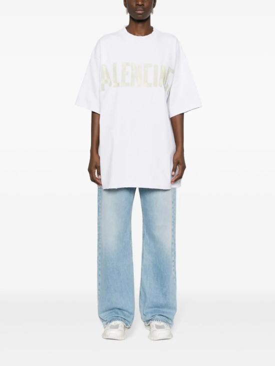  발렌시아가 반팔 티셔츠 739784TOVA9 white - BALENCIAGA