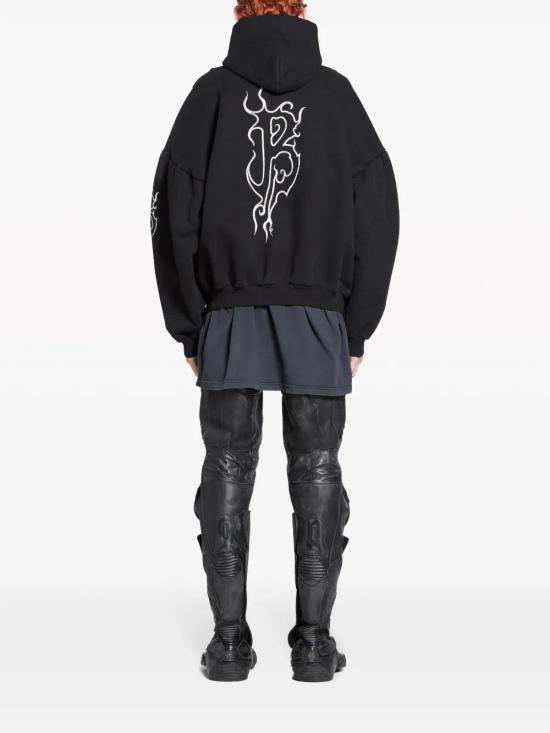  발렌시아가 후드 티셔츠 761458TPVN8 black - BALENCIAGA