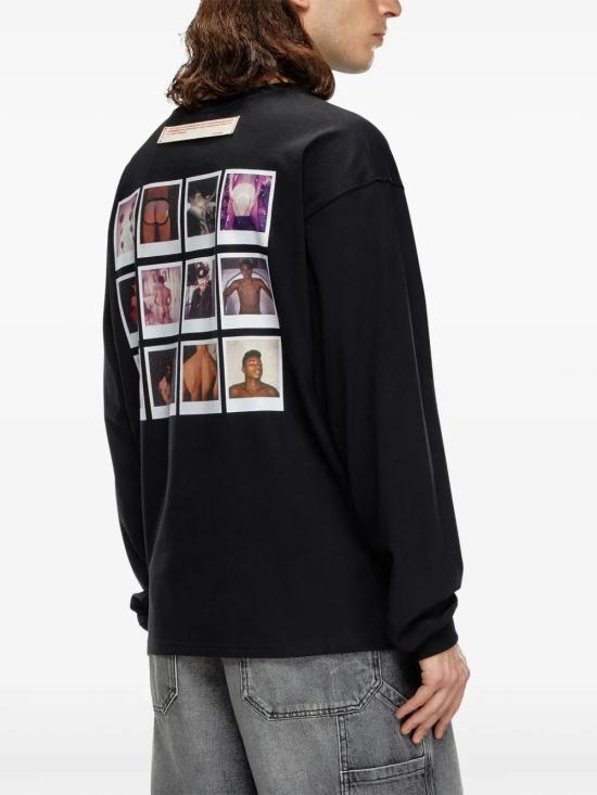  디젤 긴팔 티셔츠 P014380SPEJ black - DIESEL