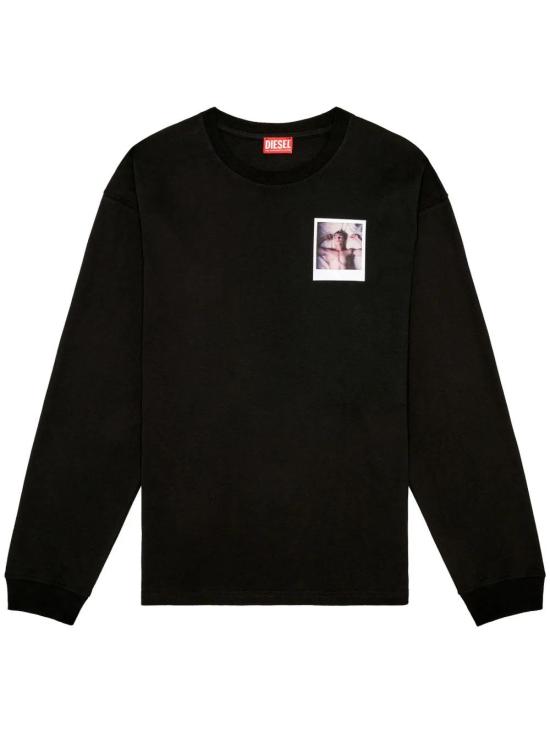  디젤 긴팔 티셔츠 P014380SPEJ black