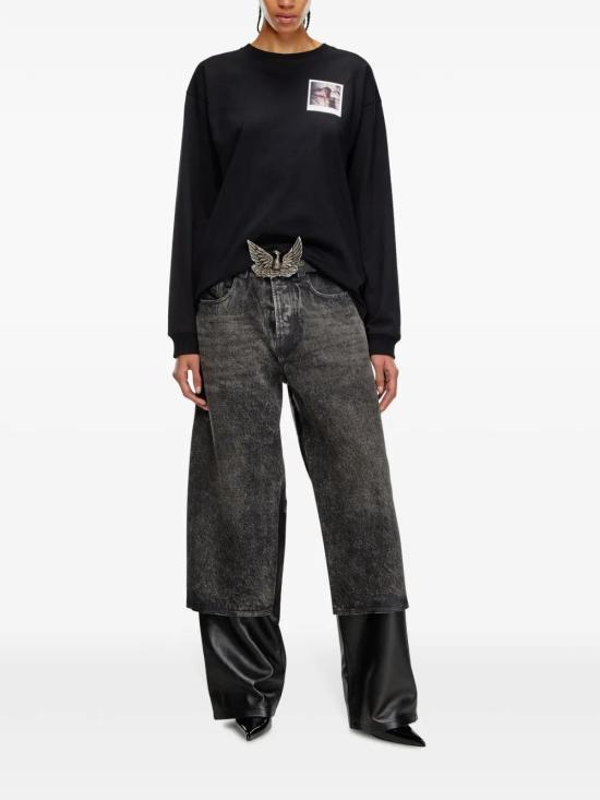  디젤 긴팔 티셔츠 P014380SPEJ black - DIESEL