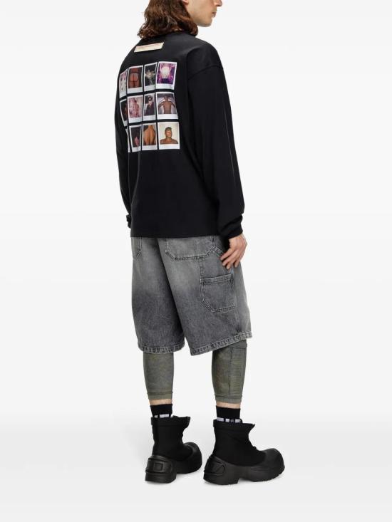  디젤 긴팔 티셔츠 P014380SPEJ black - DIESEL