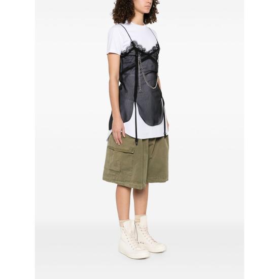 25SS 디스퀘어드2 원피스 DTN010 S72FV0032 961 BLACK WHITE - DSQUARED2