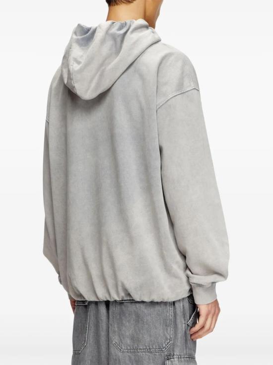 디젤 후드 티셔츠 A163210BMBK grey - DIESEL