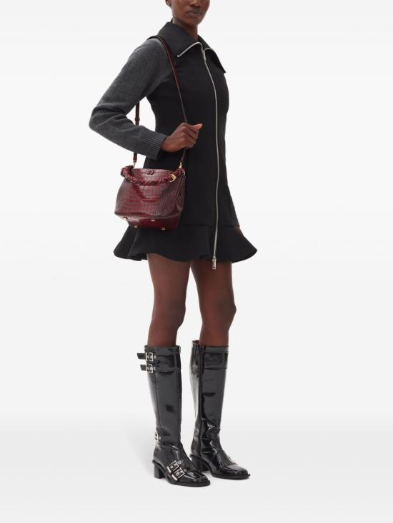  가니 토트백 A6079 burgundy - GANNI