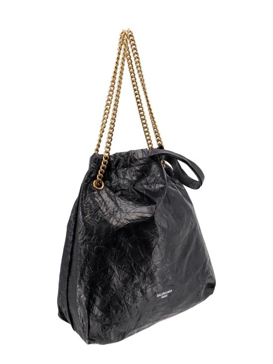  발렌시아가 크러쉬 미디움 토트백 742941 210IT 1000 BLACK DOM - BALENCIAGA