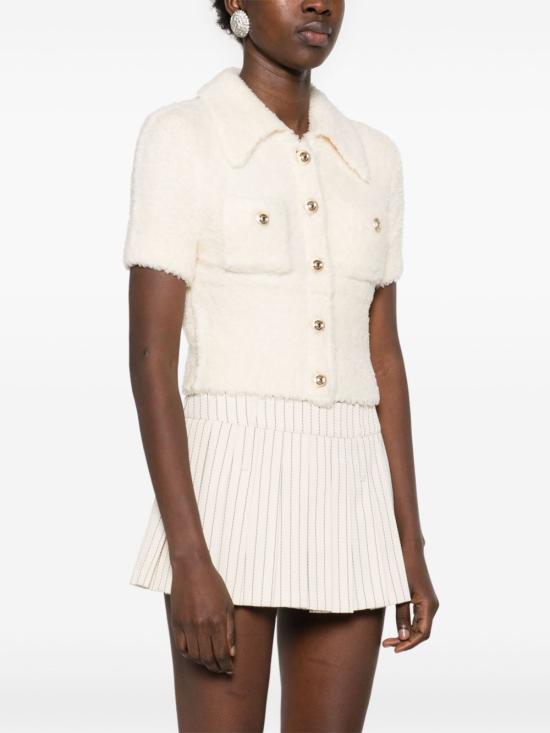  셀프 포트레이트 블라우스 RS25036T beige - SELF PORTRAIT