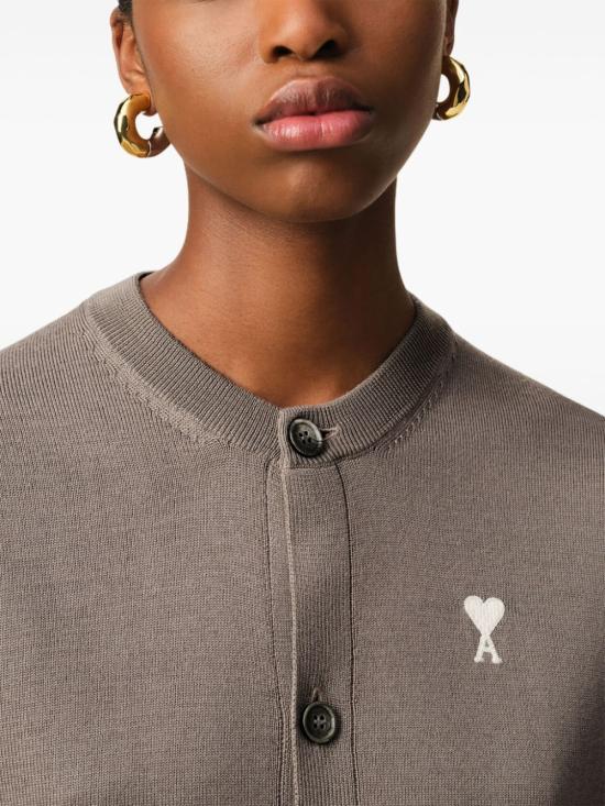  아미 가디건 E25FKC221KN0025 brown - AMI