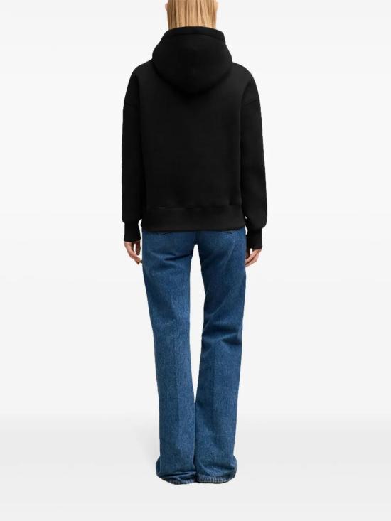  아미 후드 티셔츠 E25USW227749 black - AMI