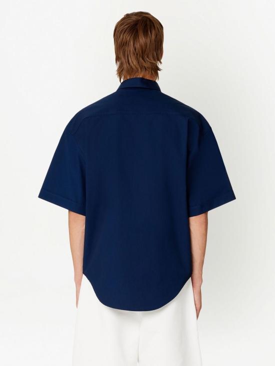  아미 셔츠 USH202CO0014 navy - AMI