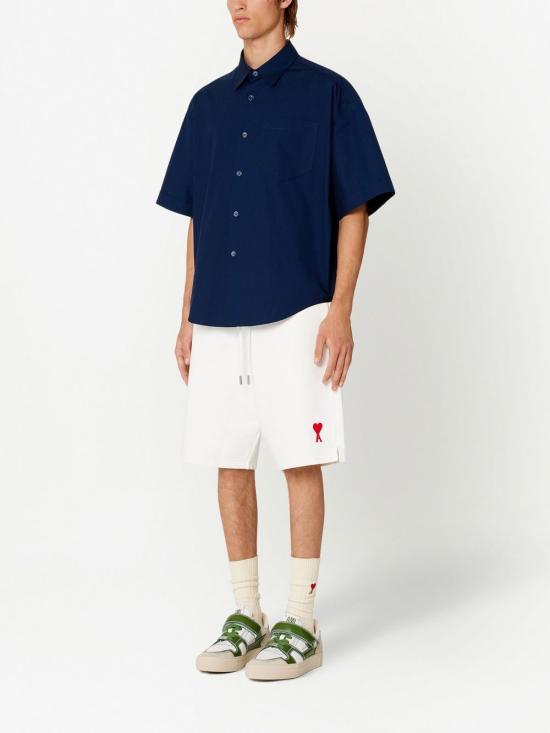  아미 셔츠 USH202CO0014 navy - AMI