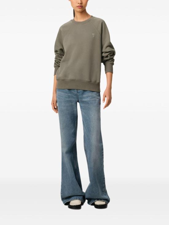  아미 긴팔 티셔츠 E25USW074747 green - AMI