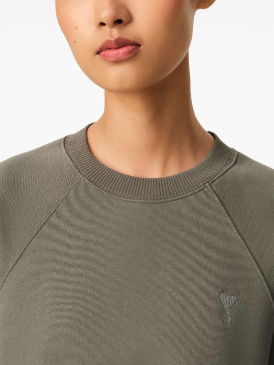  아미 긴팔 티셔츠 E25USW074747 green - AMI