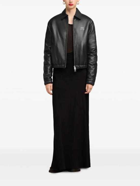  아미 봄버 자켓 E24UJK031LH0029 black - AMI